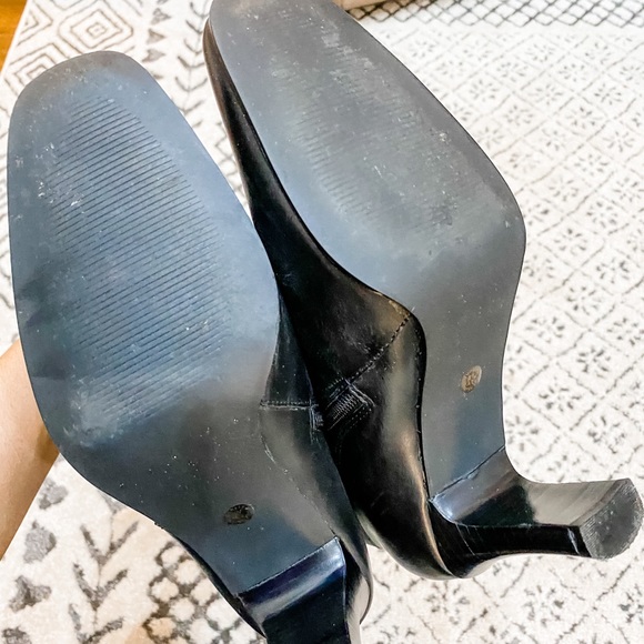 East Fifth Tall black square toe boots - Picture 7 of 9